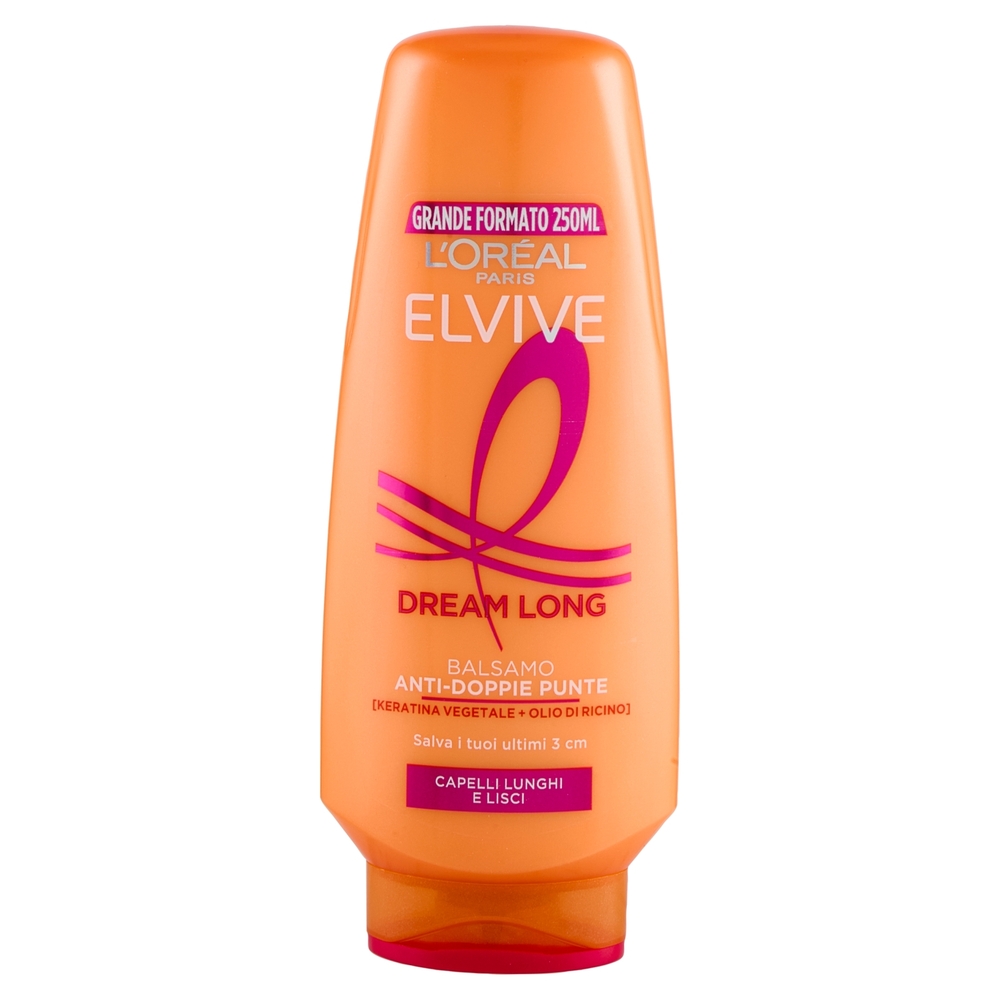 Elvive Dream Long Balsamo Anti-Doppie Punte, per Capelli Lunghi e Lisci, 250 ml